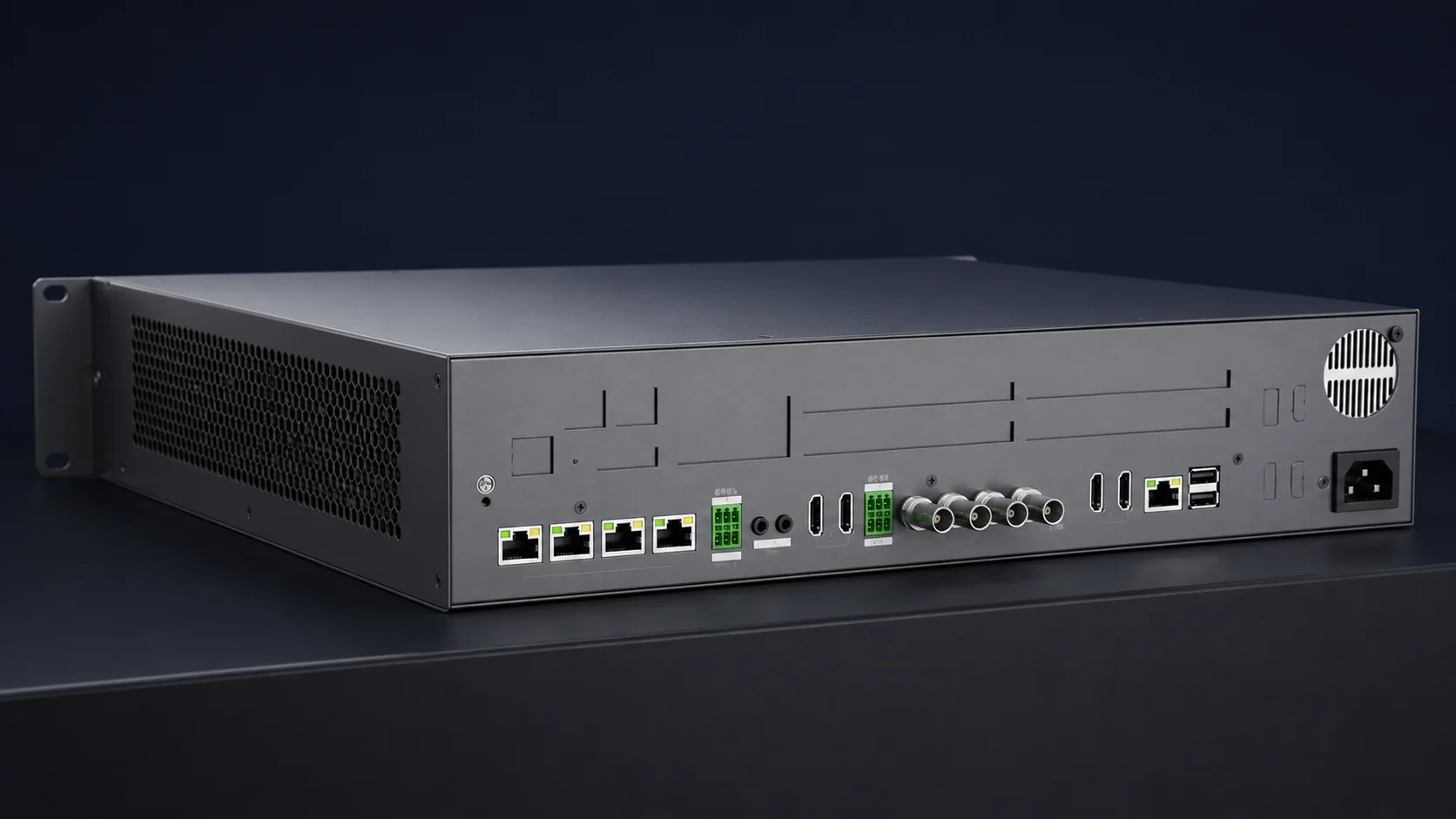 BIT-S10A2 固定式询问记录套件背部接口渲染图