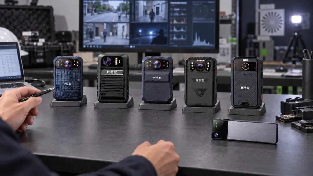 比特星 F1、F2、F3、I5、I9 与 A1 执法记录设备样机测试场景